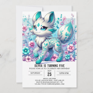 Invitación Majestic Simple Wolf Digital Birday