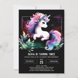 Invitación Majestic Whimsical Horse Birday