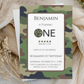 Invitación Major Cutie Birthday Invitation Kids Birthday Card