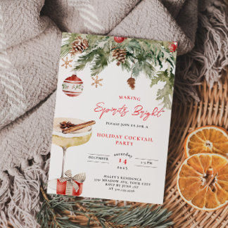 Invitación Making Spirits Bright Holiday Party