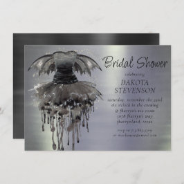 Invitación Mal juego de hadas | Sheen de Rock Vampy Negro Gót