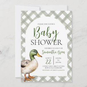 Invitación Mallard Duck Baby Shower