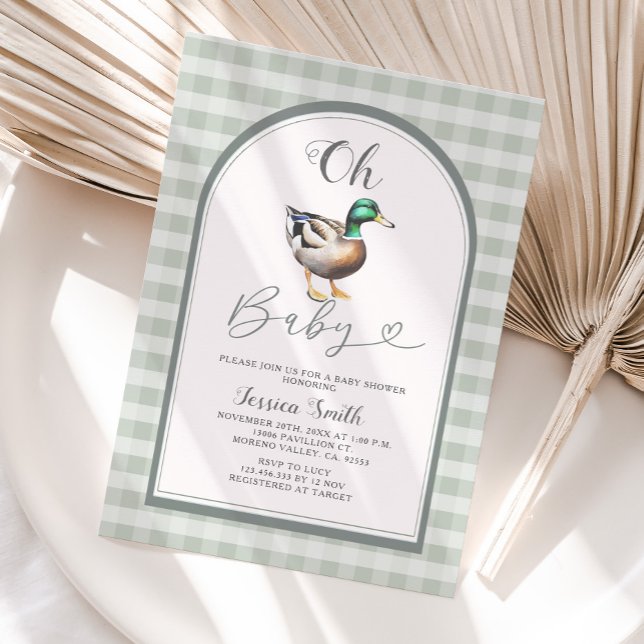 Invitación Mallard Duck Baby Shower (Subido por el creador)
