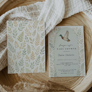 Invitación Mallard Duck Baby Shower