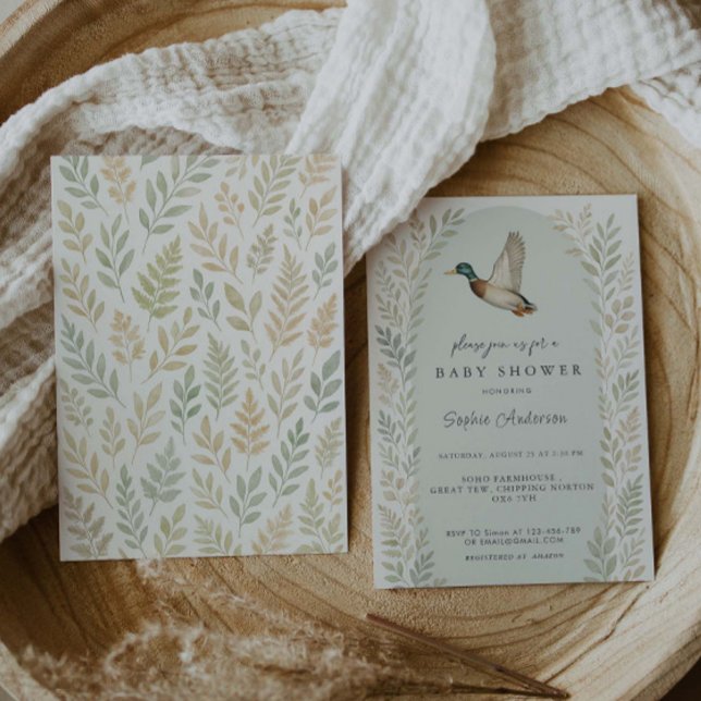 Invitación Mallard Duck Baby Shower (Subido por el creador)