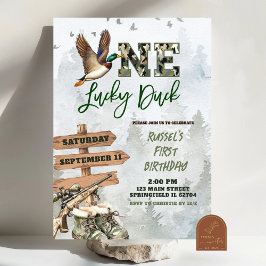Invitación Mallard Duck First Birthday