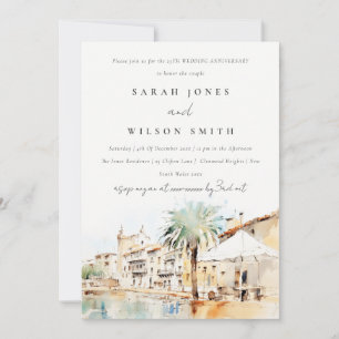Invitación Mallorca España Paisaje Boda Aniversario