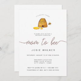 Invitación Mamá a la abeja, Baby Shower