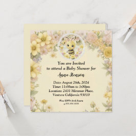 Invitación Mamá Abeja