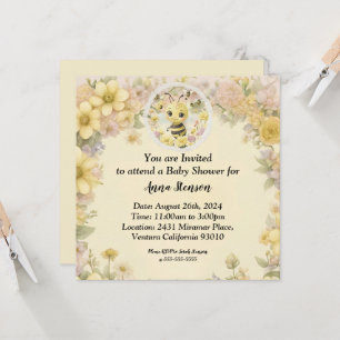Invitación Mamá Abeja