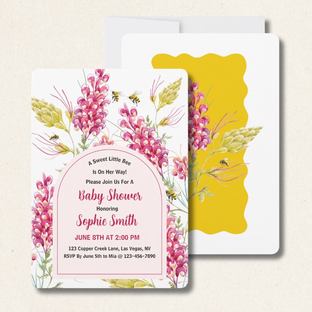 Invitación Mamá Abeja Dulce Pequeña Abeja (Subido por el creador)