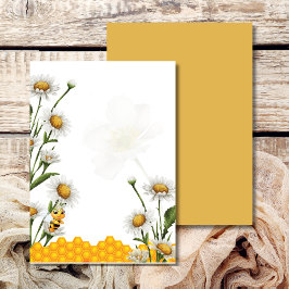 Invitación Mama Abeja Tema DIY en Blanco