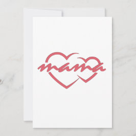 Invitación Mamá ama el regalo del día de la madre para el mej