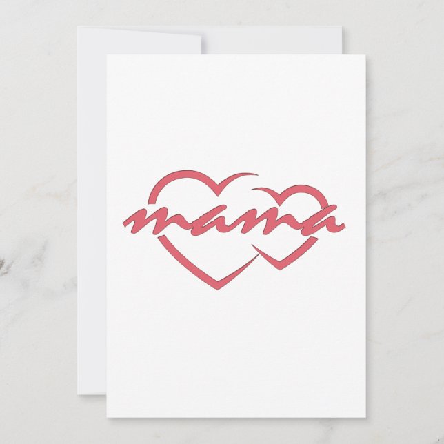 Invitación Mamá ama el regalo del día de la madre para el mej (Anverso)