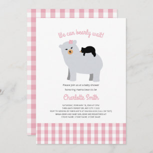 Invitación Mama Bear Baby Bear