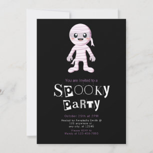 Invitación Mamá Bonita Halloween Minimalista Moderna