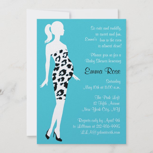 Invitación ¡Mamá caliente!Invitación a Baby Shower (Anverso)