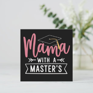 Invitación Mamá con Maestría MBA Graduación de Maestría