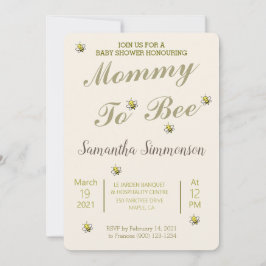 Invitación Mamá De Oro Cuta Para Ser Baby Shower