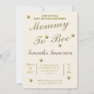 Invitación Mamá De Oro Cuta Para Ser Baby Shower