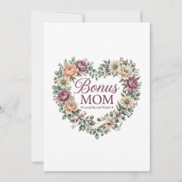 Invitación Mamá de Regalo , Mamá Postiza Regalo del Día de la
