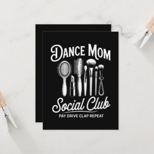 Invitación Mamá del club social de mamá de baile