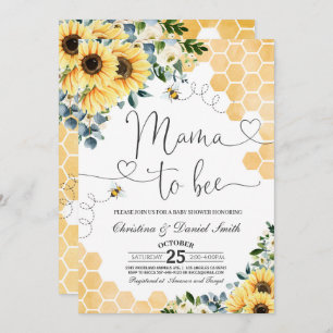 Invitación Mamá del girasol se va a Baby Shower