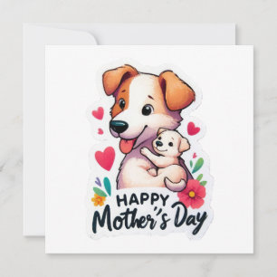 Invitación Mamá Día de la Madre Perro animal