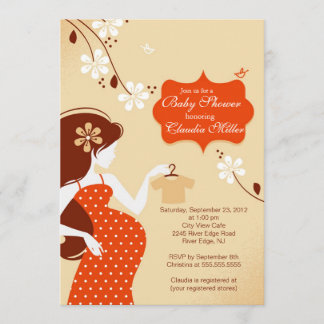 Invitación Mamá embarazada moderna elegante Baby Shower