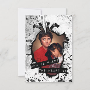 Invitación mamá es donde está el corazón