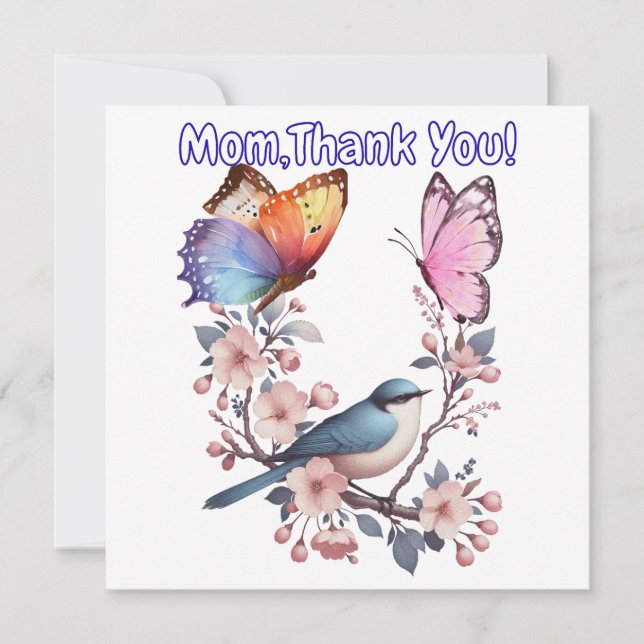 Invitación Mamá, ¡Gracias! (Anverso)