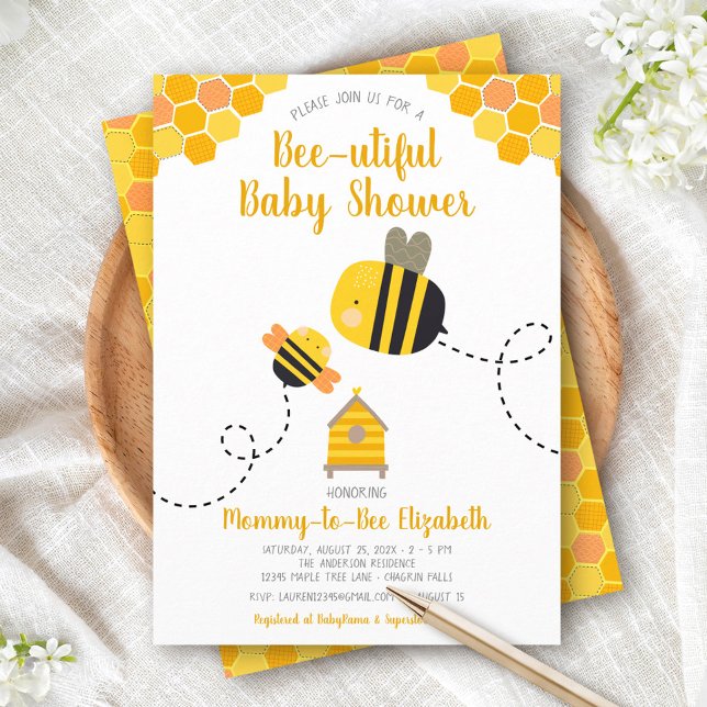 Invitación Mamá linda para ser Baby Shower Whimsical Kawaii (Subido por el creador)