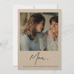 Invitación Mamá, ¿Me Acompañarás Al Altar Madre Novia
