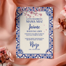 Mama Mia Fiesta de Bebé Flor de Cerezo