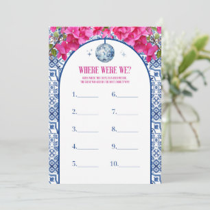Invitación Mama Mia Hen Fiesta Dónde Estábamos Las Cartas De 