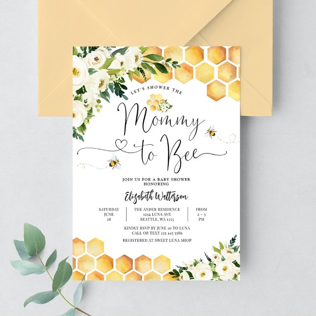 Invitación Mamá neutral de género para ser Baby Shower (Subido por el creador)