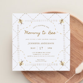 Invitación Mamá Para Abejar A La Miel Baby Shower