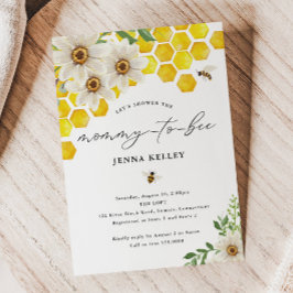 Invitación Mamá para abejas, bebe de miel y Baby Shower de ma