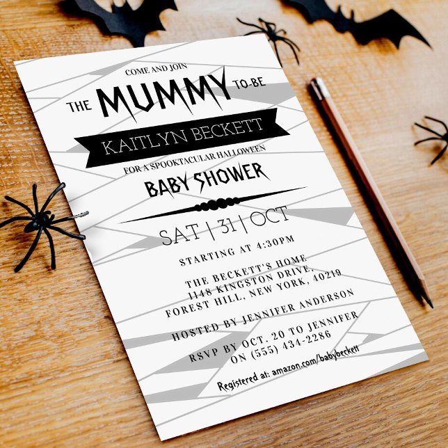 Invitación Mamá para ser | Baby Shower de Halloween (Subido por el creador)