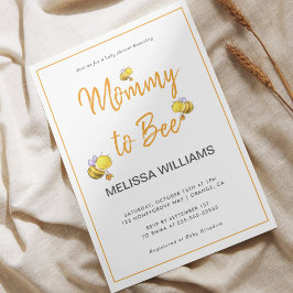 Invitación Mamá Para Ser Simple Elegante Baby Shower
