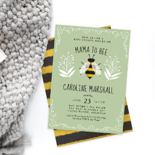 Invitación Mamá rusa neutral para recibir ducha de bebé