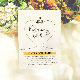 Invitación Mamá Rústica Para Ser Baby Shower Neutral De Géner