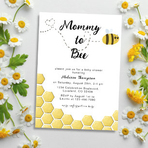 Invitación "Mamá se va a adueñar" de Baby Shower