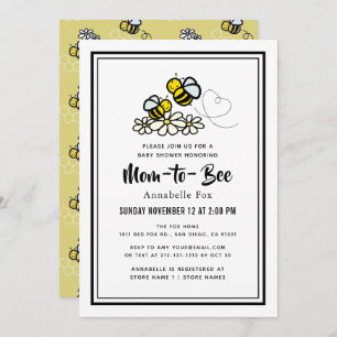 Invitación Mamá se va a convertir en un lindo Baby Shower de 