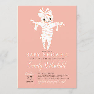 Invitación Mamá será Baby Shower de Halloween