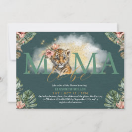 Invitación Mamá Será Tigre, Animal Wild Baby Shower