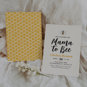 Invitación Mama to Bee Bumblebee Baby Shower