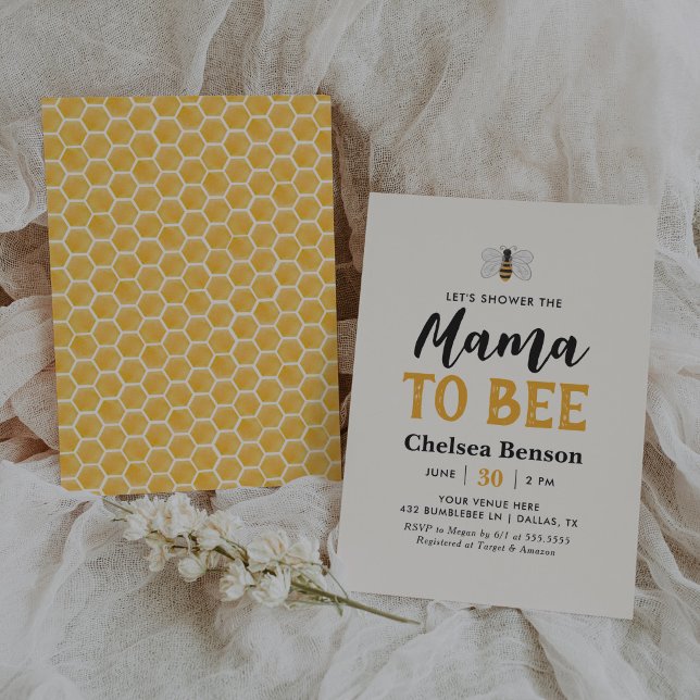 Invitación Mama to Bee Bumblebee Baby Shower (Subido por el creador)