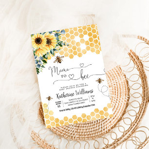 Invitación Mama To Bee Fiesta de Bebé Abeja de Miel