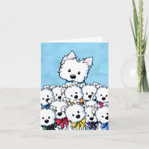 Invitación Mamá Westie y cachorros